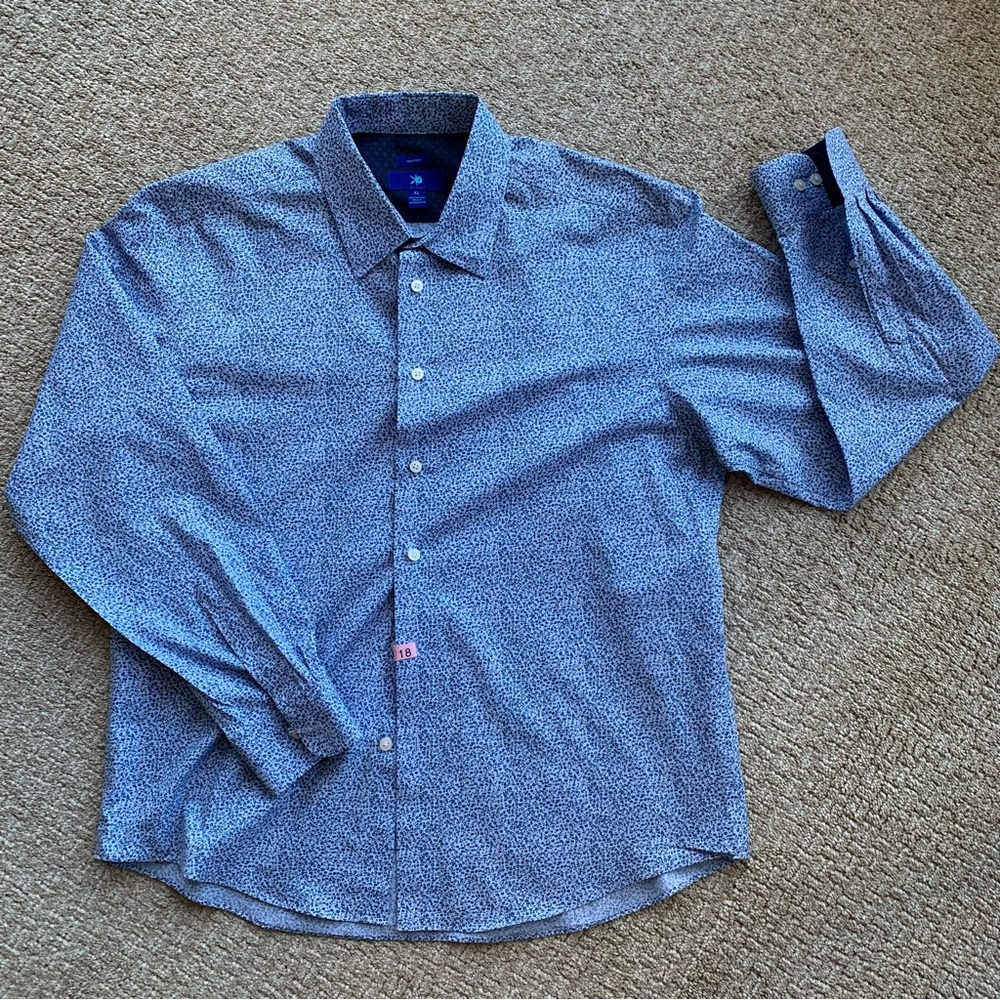 Egara Men’s Shirt XL Blue Floral